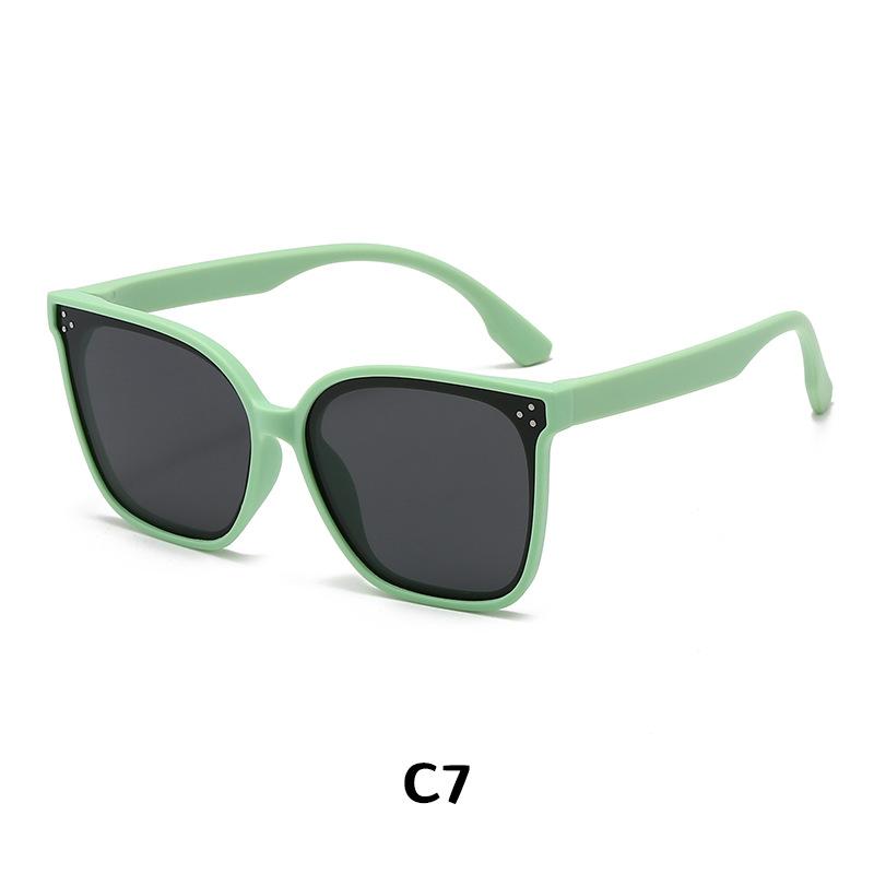 Children's Sunglasses Large Frame Fashionable Sunshade Anti-ultraviolet Silicone Polarized Children's Glasses 23048 23048