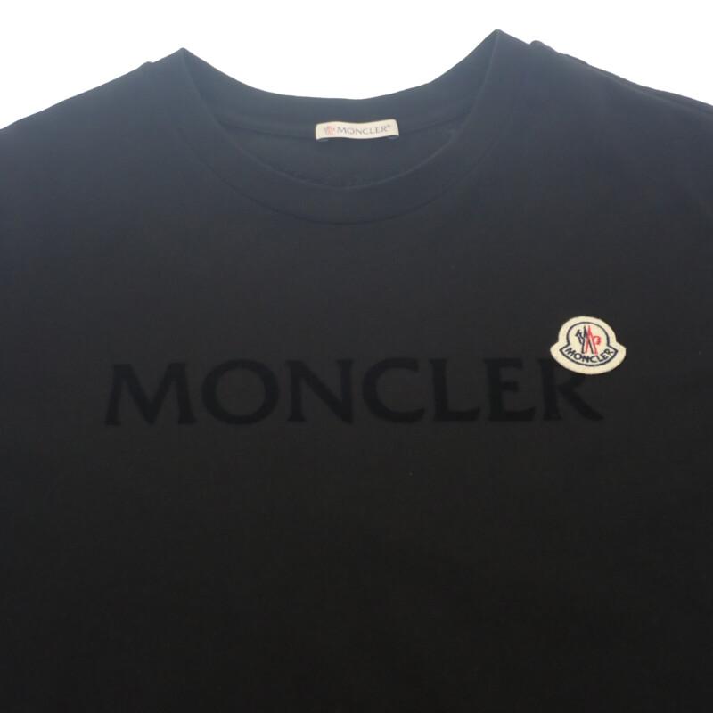 Moncler I10918C00064_8390T M Kurzarm T-Shirt schwarz Baumwolle Herren