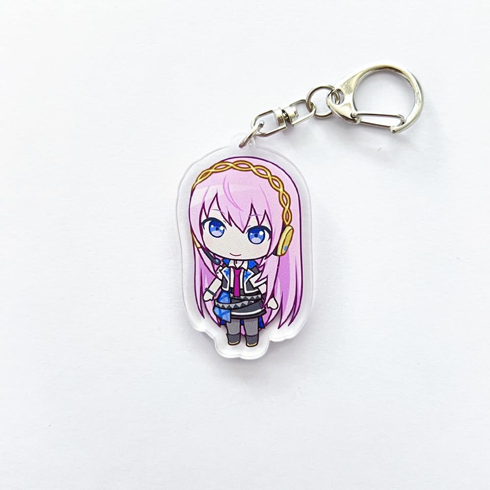 Anime PJSK Project Sekai Colorful Stage Character SD Cosplay Keychain Bag Pendant Acrylic Keyrings Key Chain Ornament Decoration
