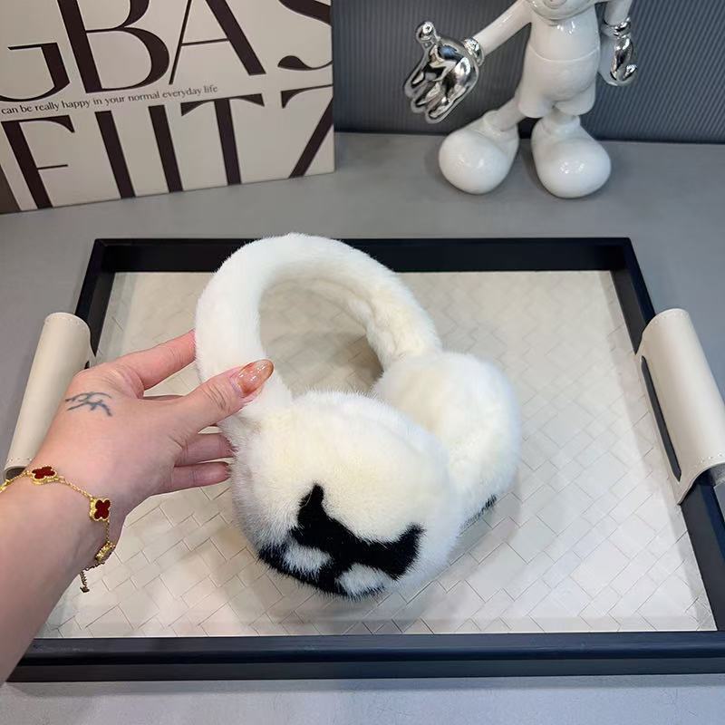 Camellia imitation rabbit fur scarf 23 winter fashionable and elegant women's warm neck cover neck protection small fragrant wind scarf