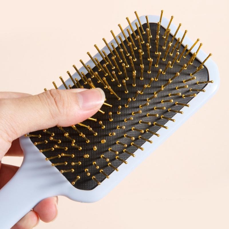 Detangling Massage Comb With Cushion Base Hair Brush And Durability ABS For Long Curly Hair Care
