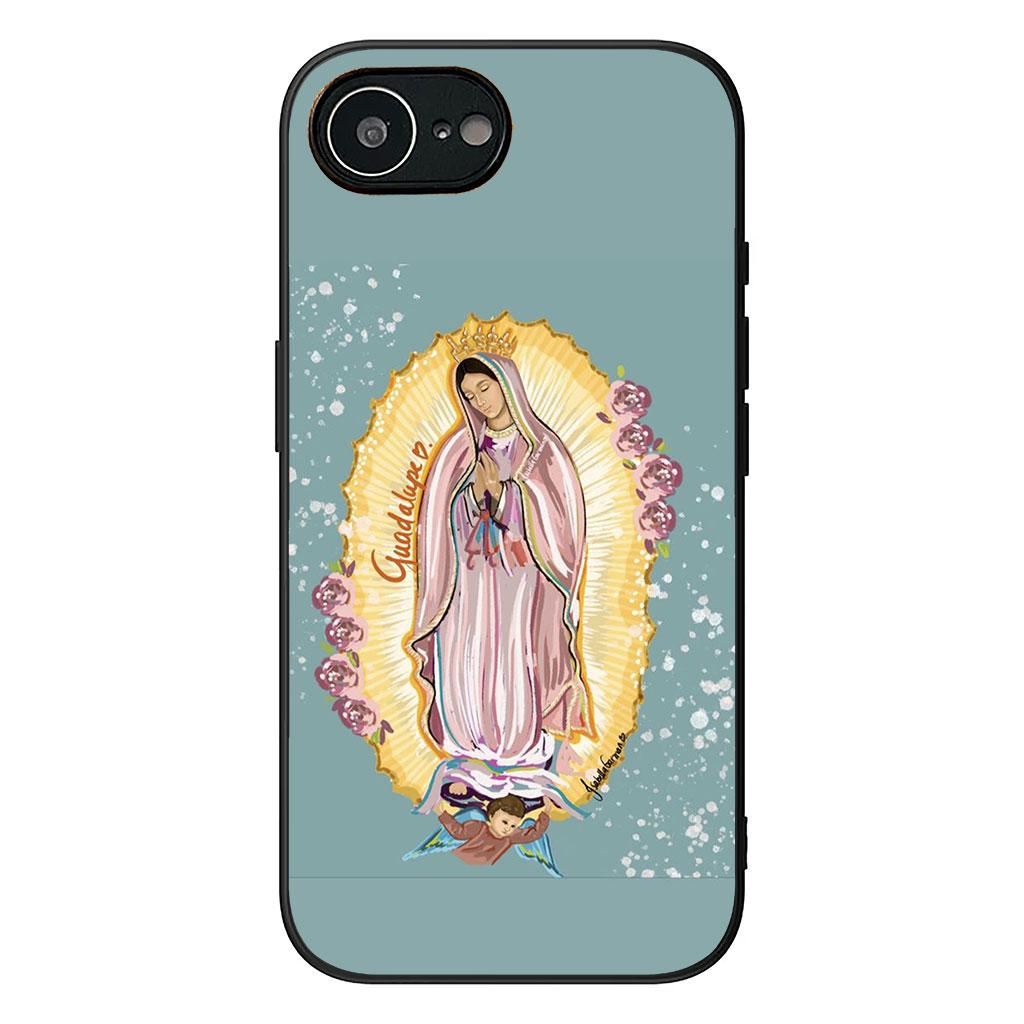 Cover for Samsung Galaxy S25 S24 S22 S23 FE Ultra Plus A56 A05 A06 A15 A16 A55 S7 Edge + Case Virgen de Guadalupe Mary Madre