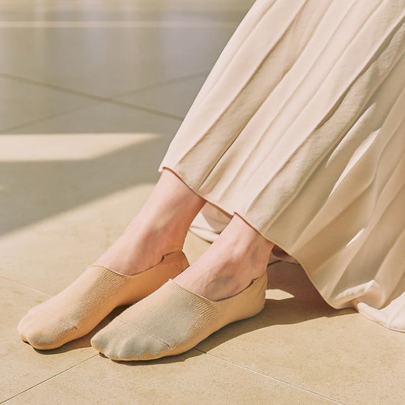 Abiruz Fake Socks Women's GK-2 Beige