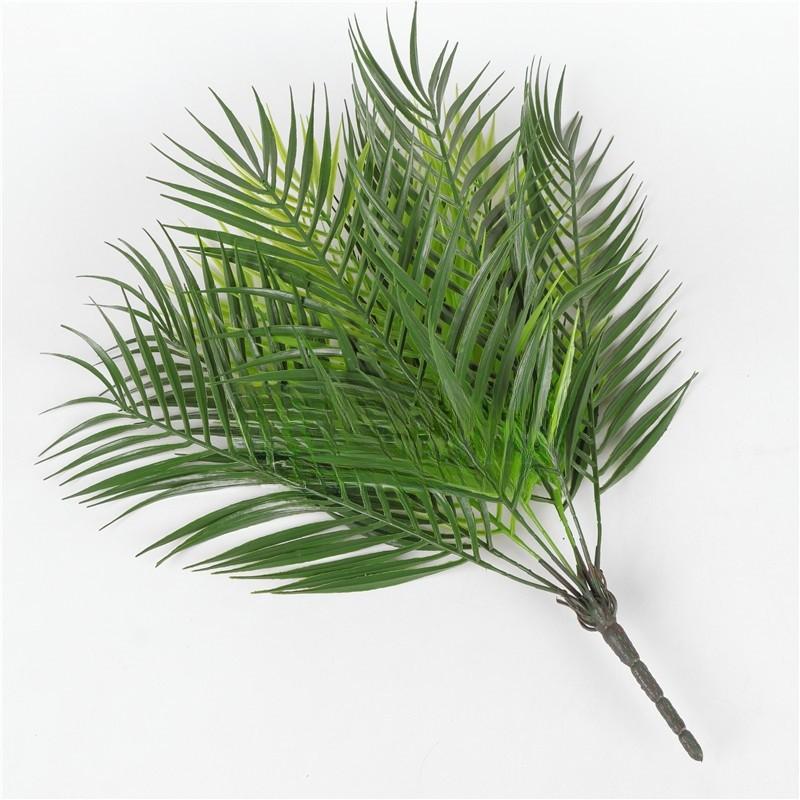 Faux Greenery Wall Panel Featuring 9head Iron Tree And Ferns For Home Indoor Decor