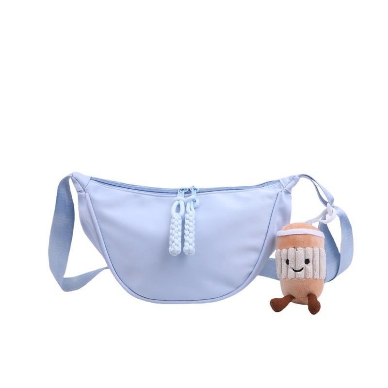 Nylon Duffle Bag For Women Lightweight Casual Singlecompartment With Zipper For Daily Use