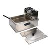 1700W Electric Deep Fryer 6L Single Pot with Removable Oil Basket Stainless Steel Fryer Adjustable Thermostat