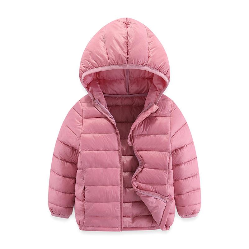 2026 Lightweight Children's Hooded Down Jacket - Boys & Girls Cotton Outerwear