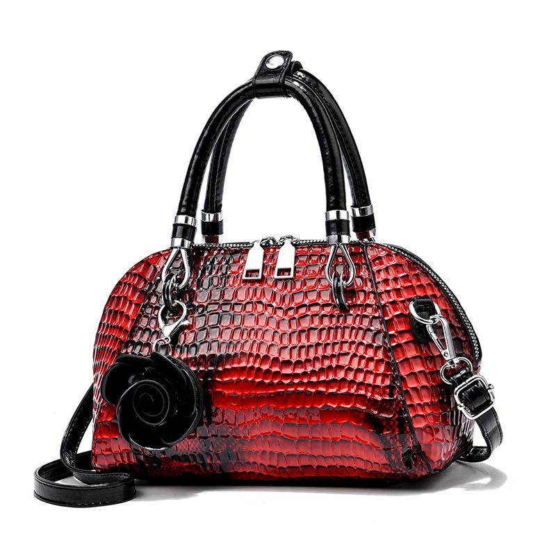 Tasche mit Krokodilmuster, Damenhandtasche, geräumige Umhängetasche, neuer Trend
