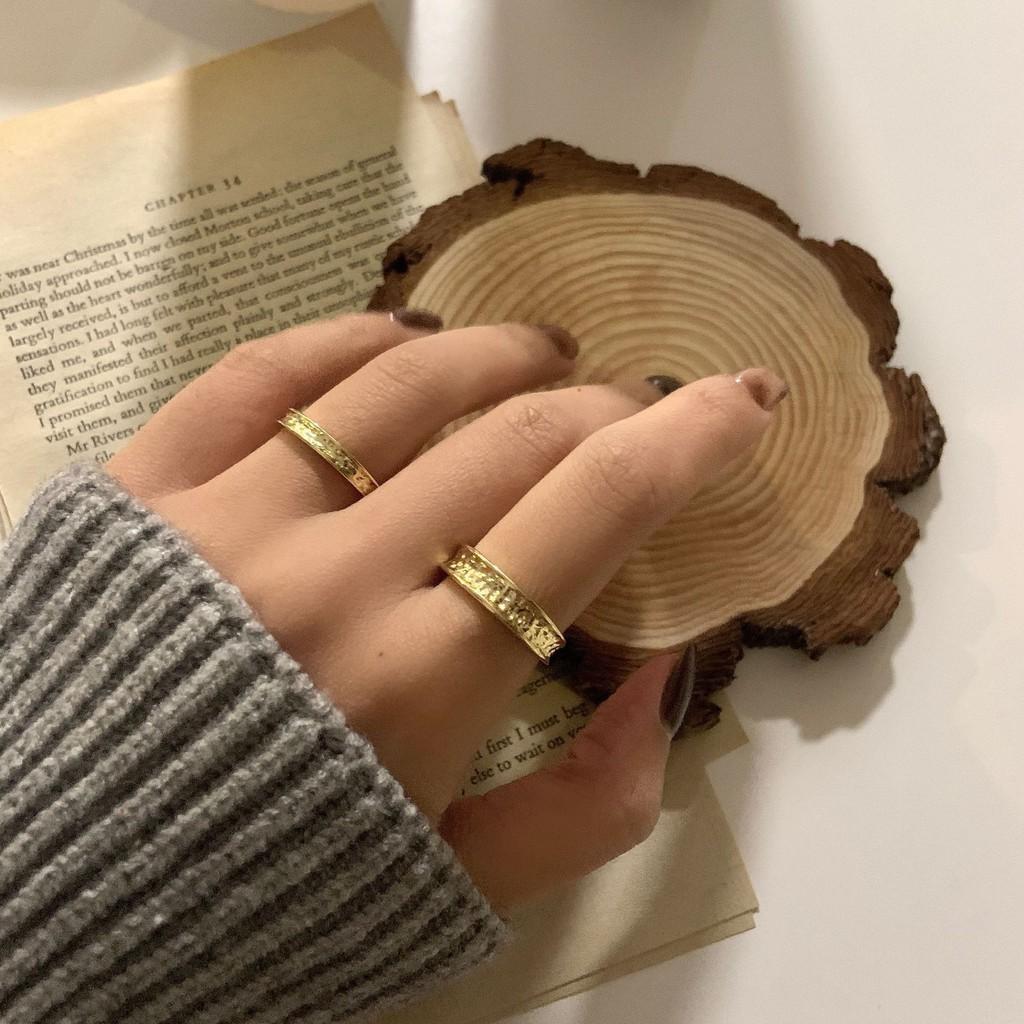 Exquisites Japanisches Minimalistisches Design 925 Sterling Silber Verstellbarer Ring Für Damen