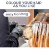 5 Pcs Silicone Highlighting Cap Kit Punched Hole Highlight Cap with Hook Needles Salon Hair Dye Comb Hair Dye Brushes Tipping Cap