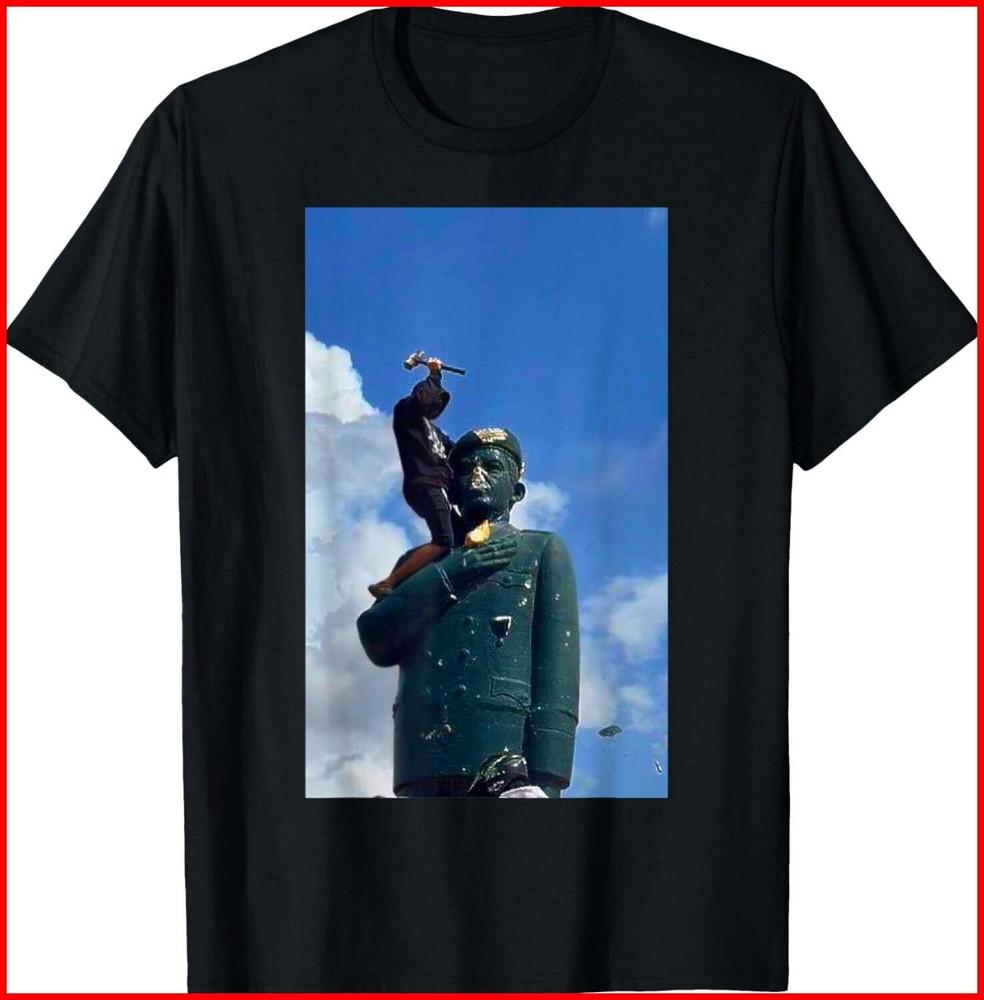 Venezuela ,hasta el final, caída de la estatua de Chávez black T-Shirt Unisex T-Shirt S