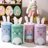 Iron Rabbit Candy Can Cute Storage Gift Box Creative Easter Bunny Tin Box  Happy Easter Decor