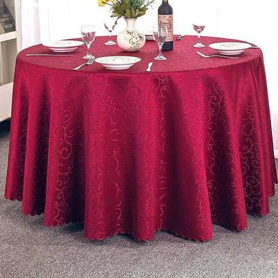 Circular Restaurant Tablecloths Hotel Banquet Tablecloths Suitable for Families Wedding Parties Easy To Maintain Heat-resistant
