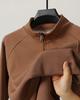 Men's White Half-Zip Sweatshirt Comfortable & Stylish Casual Pullover for Everyday Wear, Urban Streetwear Look