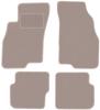 Beige Velour Floor Mats For: Fiat Punto EVO Hatchback (2998-2012)