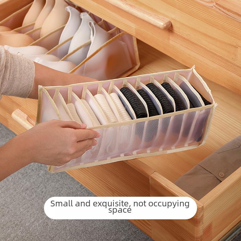 Foldable Underwear and Sock Storage Box for Bedroom Drawers