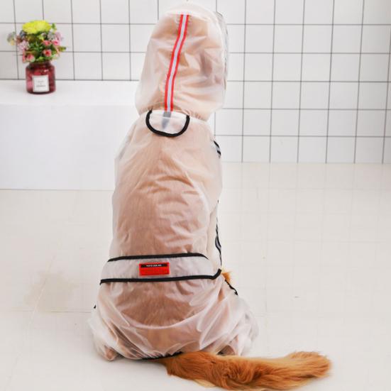 Pláštěnka pro mazlíčky Čtyřnohá Vodotěsná Průhledná Pláštěnka pro mazlíčky pro deštivý den