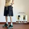 Tide Brand Tooling Shorts Men's Summer Thin Sports Pants Outer Wear Ice Silk All-match Five-point Casual Pants