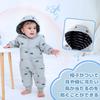 Baby Nest Baby Jumpsuit Car Long Cold For Boys and Ages Coverall, Romper, Sleeve, Hooded, Weather, Fall/Winter, Girls, Gray, 100cm, 2-3