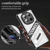 Luxury Folding Bracket Clear Case For Xiaomi Poco X6 M6 Pro Redmi 14C 13C Note 14 13 Pro+ Transparent Shockproof Stand Phone Cover
