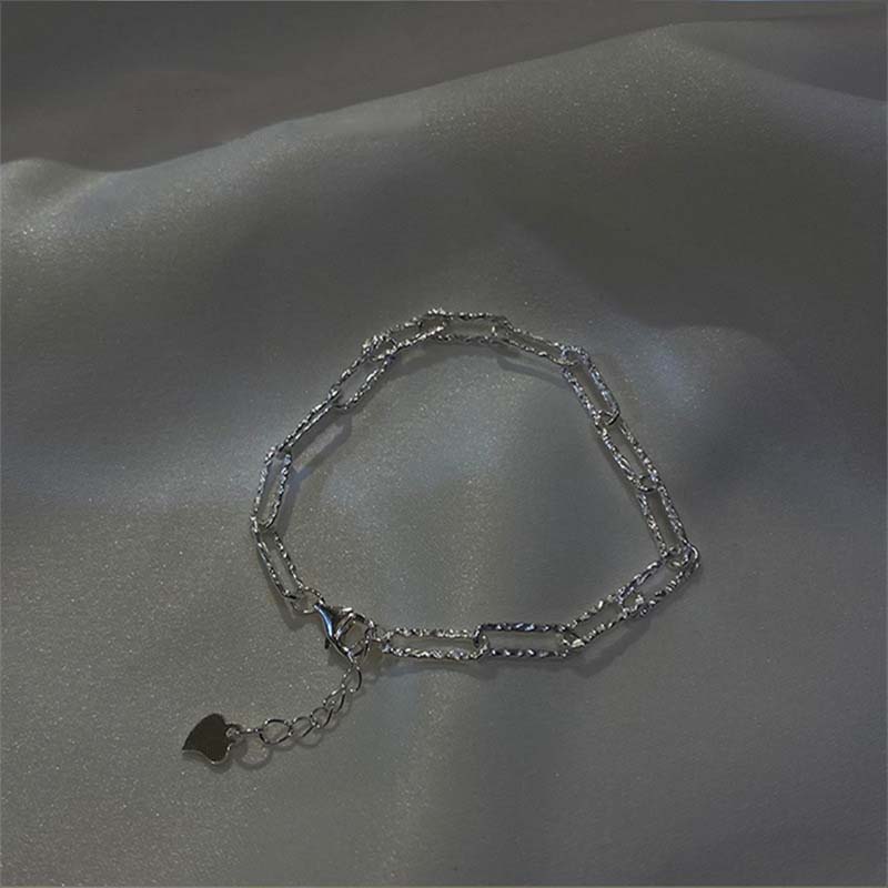 New Fashion Gold Color Double Layer Bracelet For Women Luxury Sparkling Gypsophila Adjustable Beads Anklet Bracelet Jewelry Gift