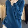 Autumn and Winter New V Tie Buckle Women's Long-sleeved Knitted Sweater Top Loose and Thin Large Size Bottoming Shirt Inside and Outside