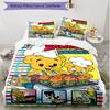 3pcs Duvet Cover Set (1*Duvet Cover + 2*Pillowcase, Without Core), Bamse Print Soft All‑Season Bedding Set, Home Bedroom Decor Gift
