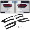 Gloss Black Tail Light Lamp Cover Trim Bezels For Jeep Grand Cherokee 2014-2020