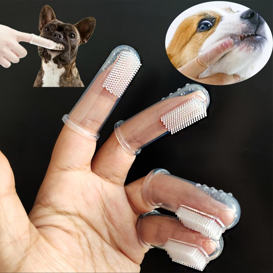 

Pet Finger Toothbrush Kit, Dental Care for Dogs Cats Puppy, Teeth Cleaning