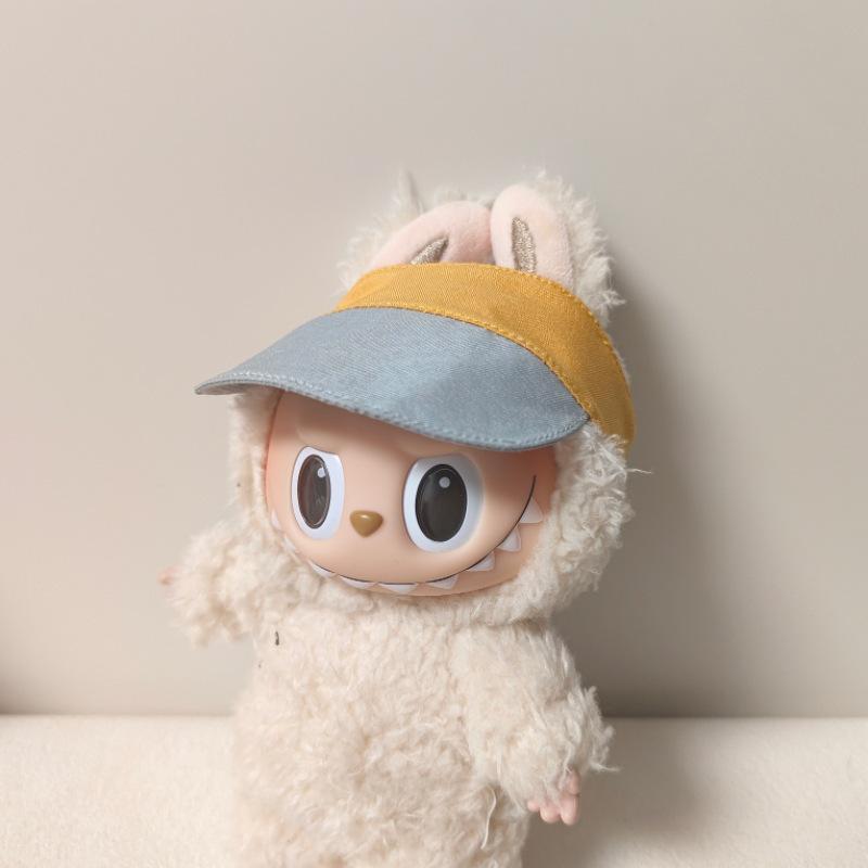 Labubu 17CM Vinyl Pendant Baseball Cap with Macaron Doll Dress-Up Accessories, In Stock