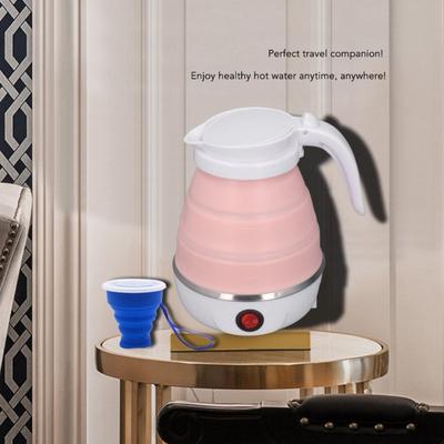 Portable Foldable Electric Kettle Travel Foldable Electric Kettle Collapsible Water Boiler With Detachable Power Cord
