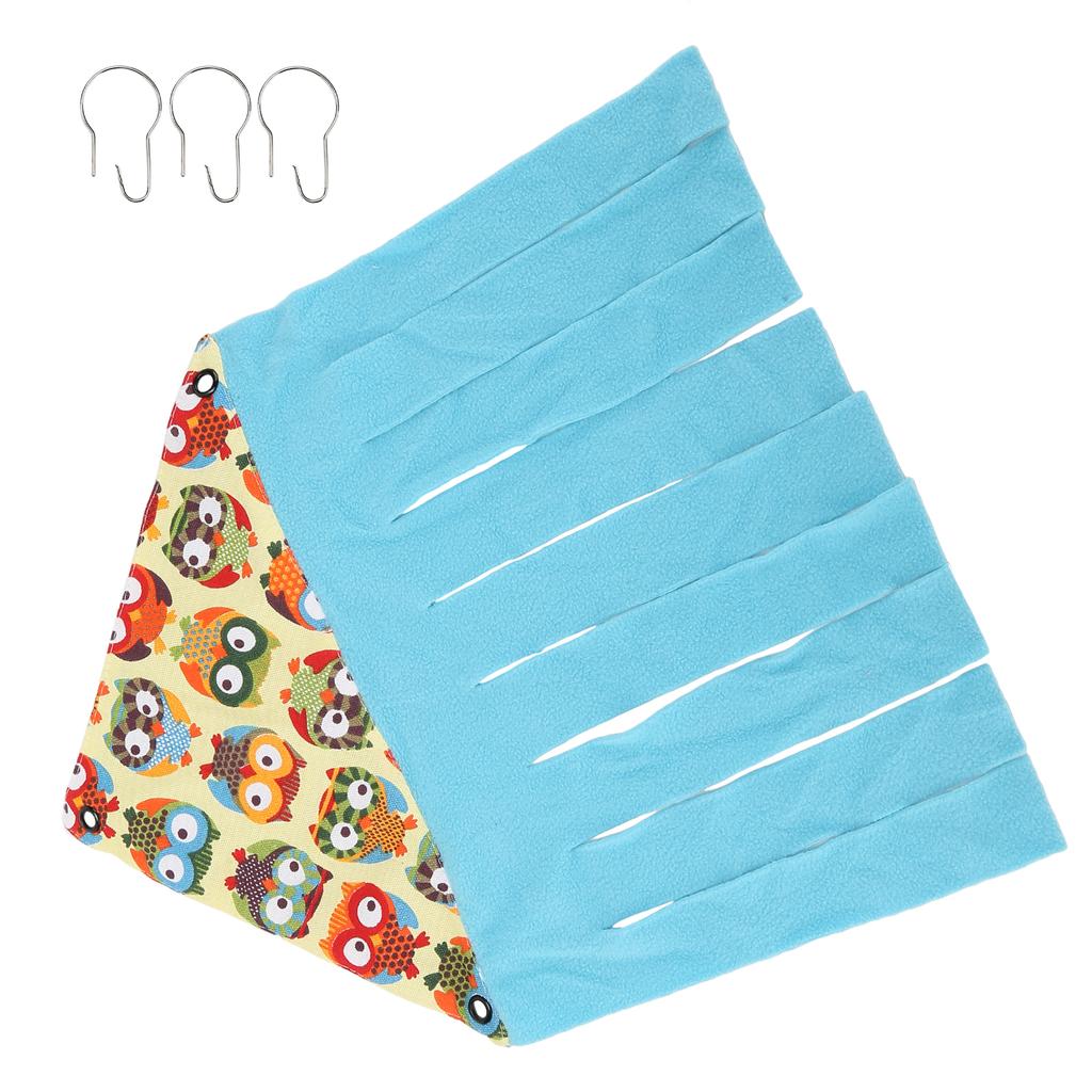 Animal Corner Hideout Canvas Flannel Corner Tent for Hamsters Ferrets Chinchillas