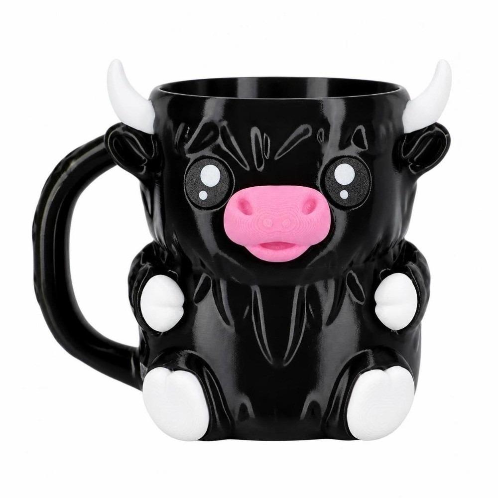Cute PP Dessert Pint Holder with Spoon Slot with Handle Beer Can Holder Cartoon Design Ice Cream Pint Cover For Home Use