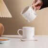 Ceramic Exquisite Cat Paw Mug Cartoon Birthday Gift Simple Couple Water Cup Coffee Breakfast Cup Office Birthday Christmas Gift