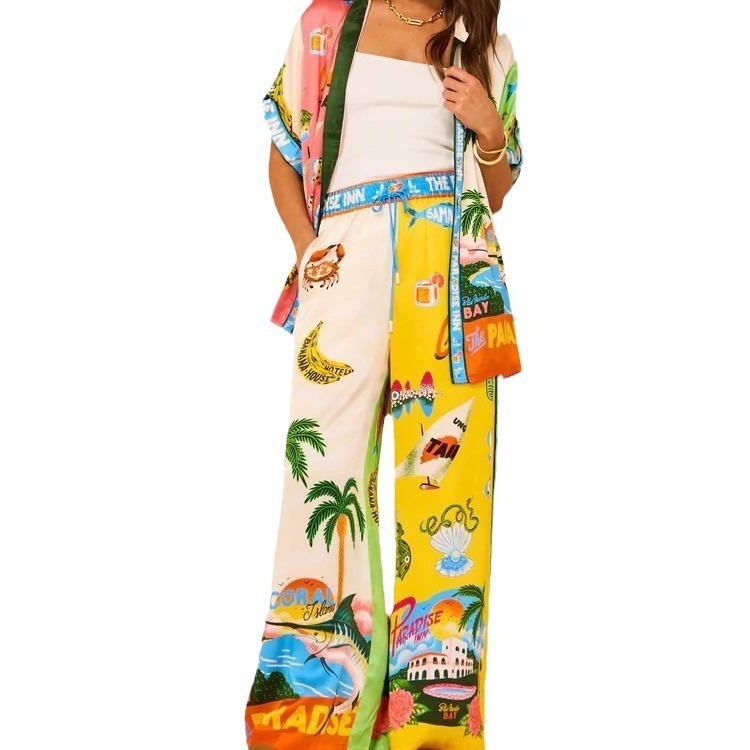 

QICED Модная индивидуальная принтованная куртка с коротким рукавом, подходящая по цвету для отдыха и отдыха XXL