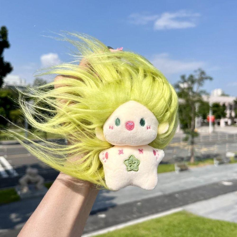 Soft Missing Teeth Doll Plush DIY Hairstyle Plush Doll Toothless Doll Key Chain  Birthday Present