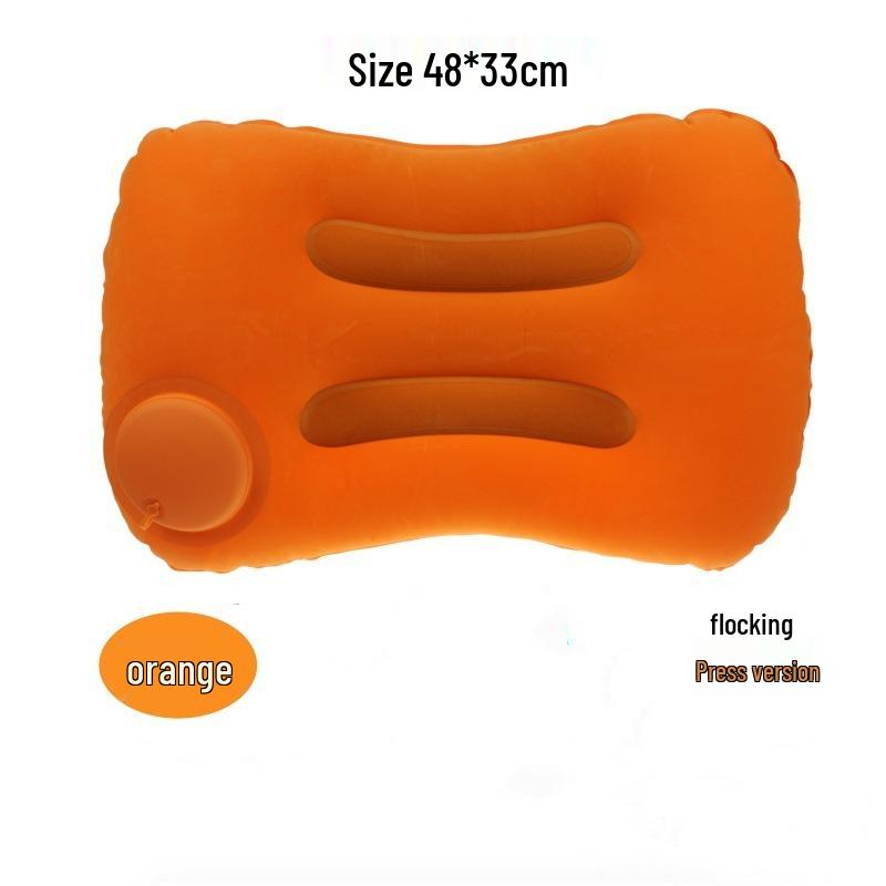 Travel Inflatable Foldable Lumbar Pillow - Portable Square Cushion for Outdoor Use Single Pillow