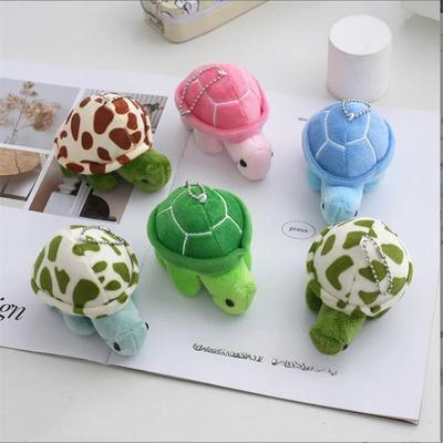 Bonito Mini Desenho Animado Tartaruga Pequena Brinquedo De Pelúcia Pequeno Pingente Tartaruga Chaveiro Bolsa Jóias Bolsa De Livro Pingente 10CM