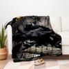 Batman: The Dark Knight Returns Limited Edition Art PrintBlanket Flannel Throw Blanket for Sofa, Bed, Travel, Camping, Office, Couch, Chair