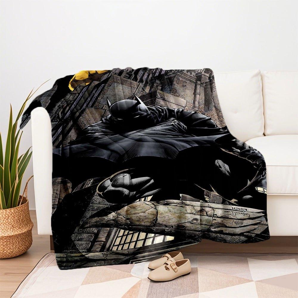 Batman: The Dark Knight Returns Limited Edition Art PrintBlanket Flannel Throw Blanket for Sofa, Bed, Travel, Camping, Office, Couch, Chair