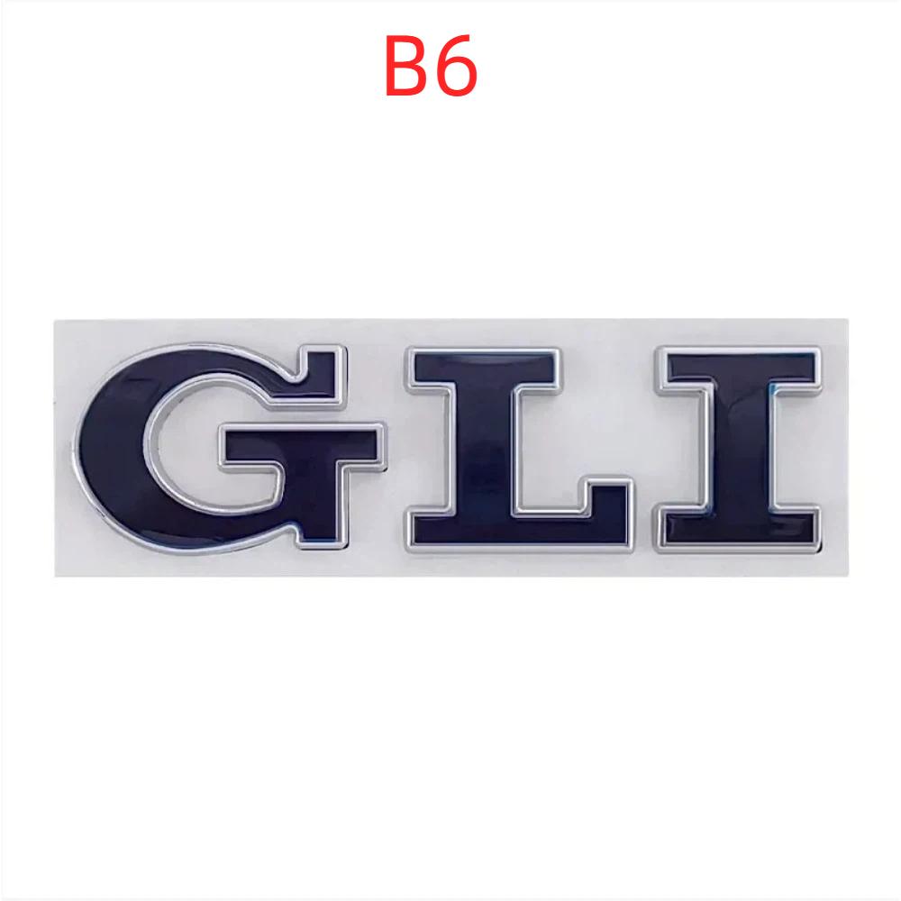 3D Metal Car Letters GLI Logo Rear Trunk Front Grill Badge Emblem Sticker Decals For MK2 MK4 MK5 MK6 MK7 MK8