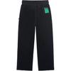 Li-Ning Badfive Sichuan Serie Einfarbig Gerade Locker Gestrickte Sporthose Herren Unterteile Schwarz AKLSH11-1