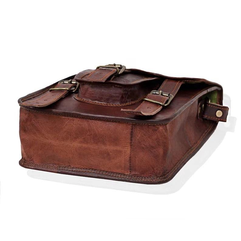 Leather Laptop Messenger Bag Vintage Satchel Shoulder Men's New Handmade