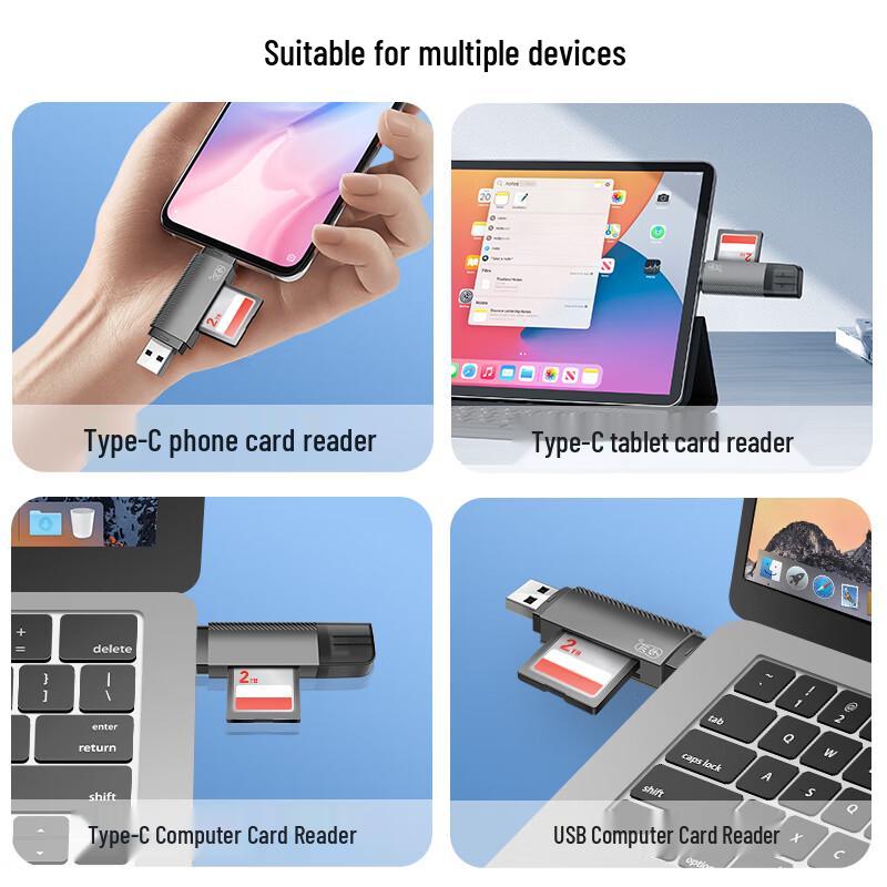 Chuan Yu USB/Type-C 3.1 SD/TF Card Reader