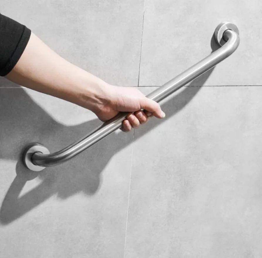 Bathroom bathtub black stainless steel armrest toilet handle Grab bar toilet elderly accessibility railing