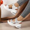 Women's Casual Sandals, Wedge Thick-Soled Sandals. Outdoor Beach Shoes, New Women's Sandals, Rhinestone Decorated, Fashion Women's Shoes