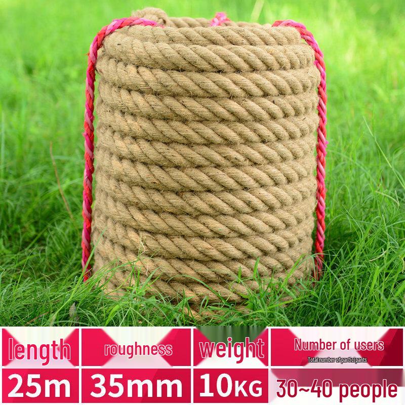 25m Competition Tug-of-War Hemp Rope