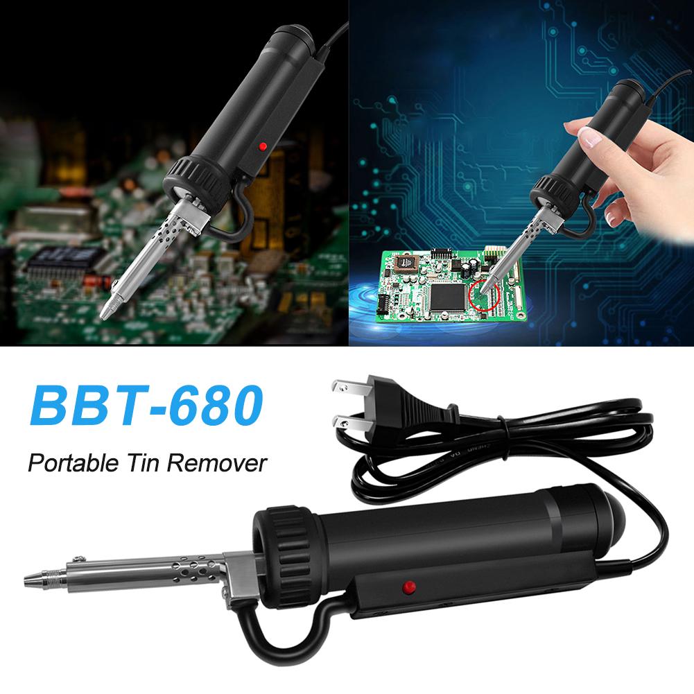 BBT-680 Desoldering Pump Solder Tin Sucker Suction Solder Removal Vacuum Solder Sucker Repair Tool Welding Equipment BBT-580