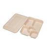 LAOXIANGHE 5-Compartment Disposable Pulp Lunch Box