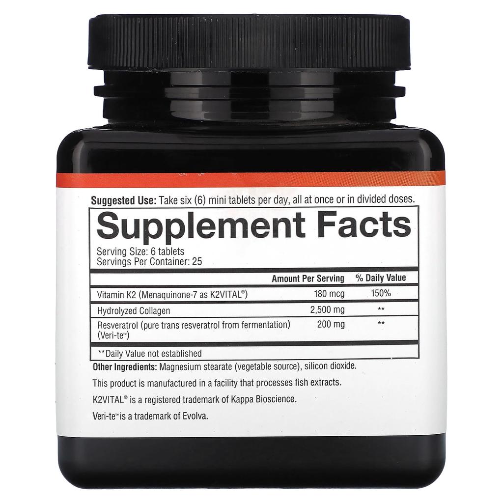 Herz Kollagen + Resveratrol, 150 Mini-Tabletten